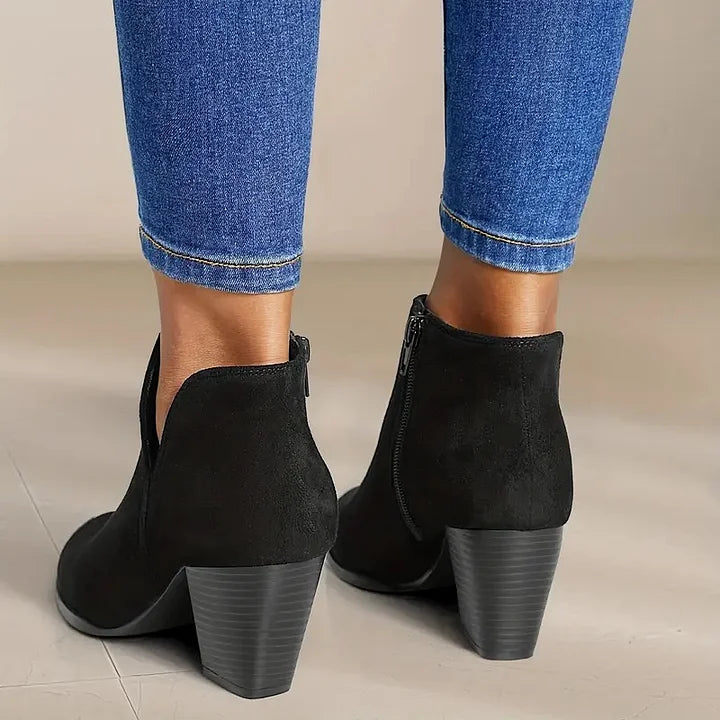 ALEXE™ WOMEN'S CHUNKY HEEL ANKLE BOOTS
