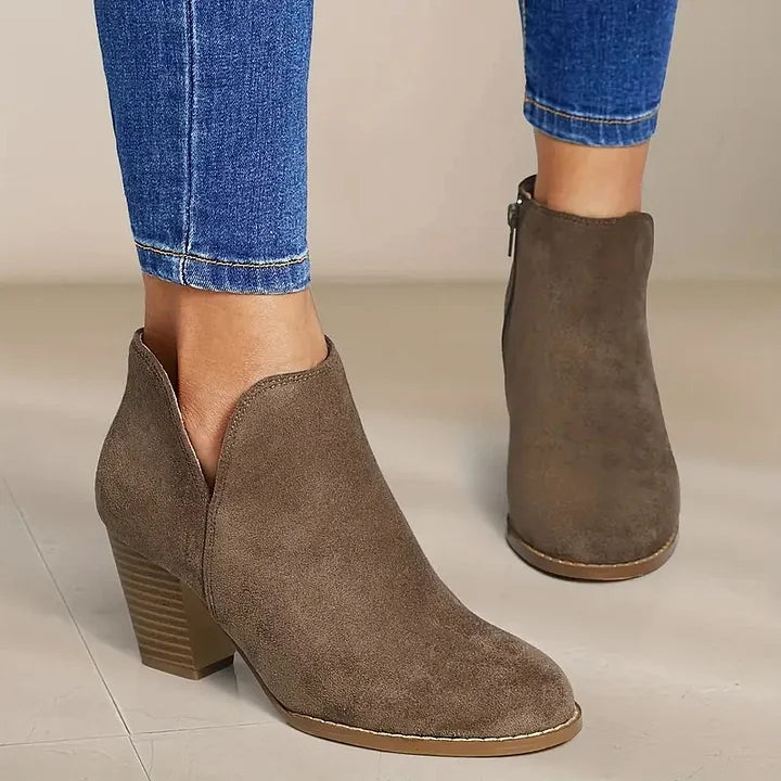 ALEXE™ WOMEN'S CHUNKY HEEL ANKLE BOOTS