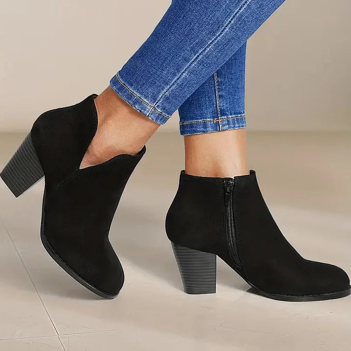 ALEXE™ WOMEN'S CHUNKY HEEL ANKLE BOOTS