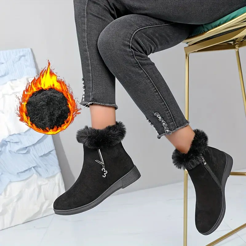 DUNSMORE™ WOMEN'S PLUSH LINED WINTER SNOW BOOTS