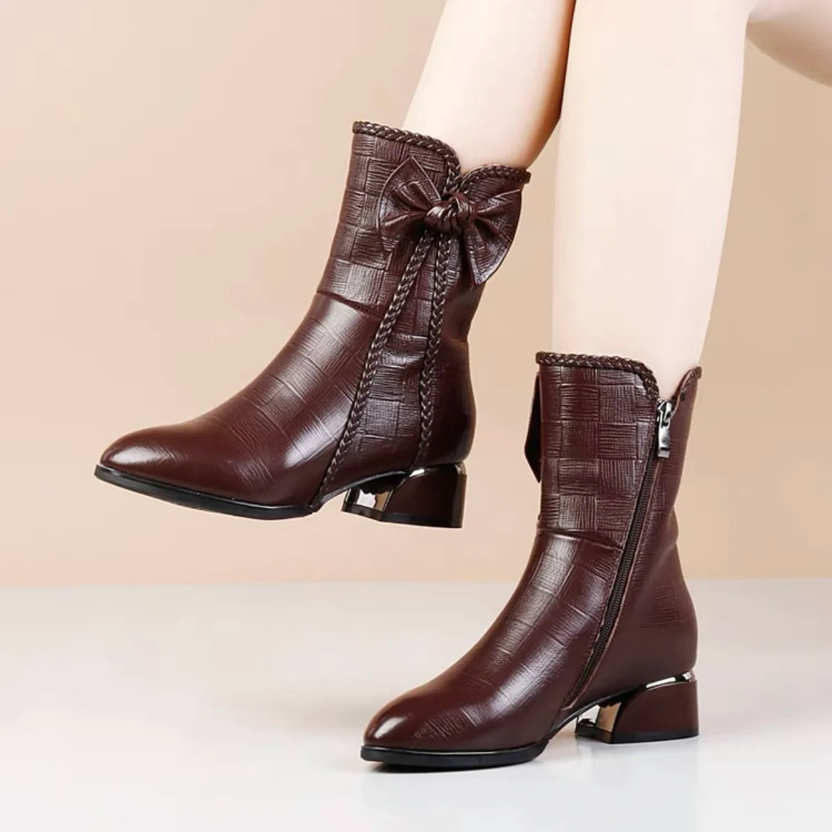 STELLA™ MID-CALF SOFT VELVET LEATHER WINTER BOOTS