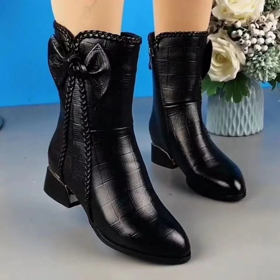 STELLA™ MID-CALF SOFT VELVET LEATHER WINTER BOOTS