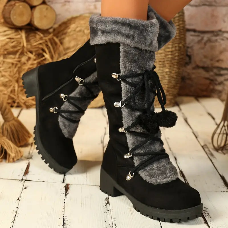 SNOWRIDGE™ WOMEN'S POM-POM MID CALF WINTER BOOTS