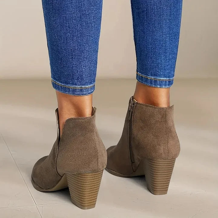 ALEXE™ WOMEN'S CHUNKY HEEL ANKLE BOOTS