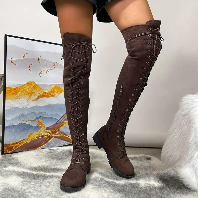 TALBOTVILLE™ WINTER BOOTS – ELEGANT OVER-THE-KNEE PLATFORM