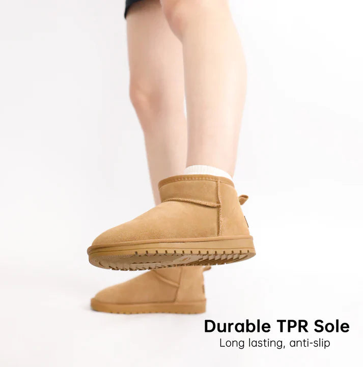 WINTER WARM FLAT PADDED ANKLE SNOW BOOTS – COZY, DURABLE & STYLISH