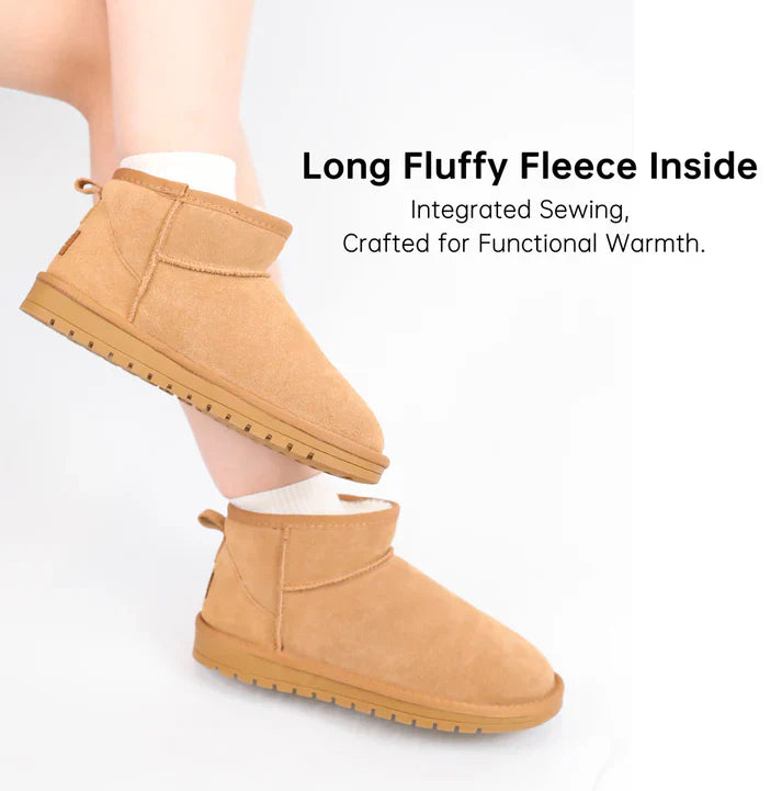 WINTER WARM FLAT PADDED ANKLE SNOW BOOTS – COZY, DURABLE & STYLISH