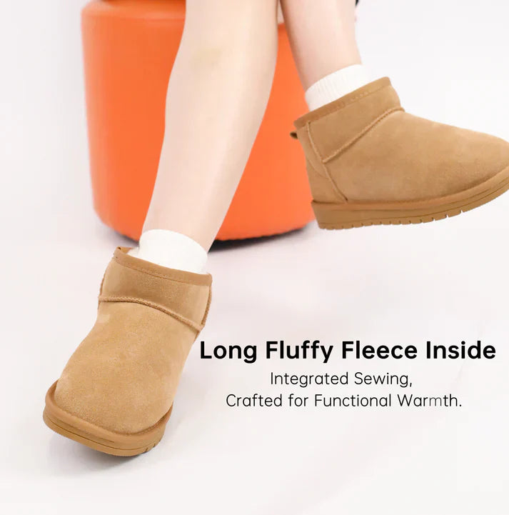 WINTER WARM FLAT PADDED ANKLE SNOW BOOTS – COZY, DURABLE & STYLISH