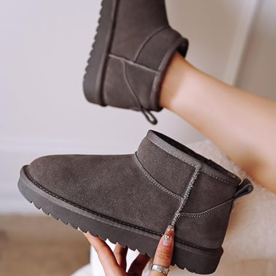 SUEDE ANKLE BOOTS – COZY, STYLISH & WATER-RESISTANT