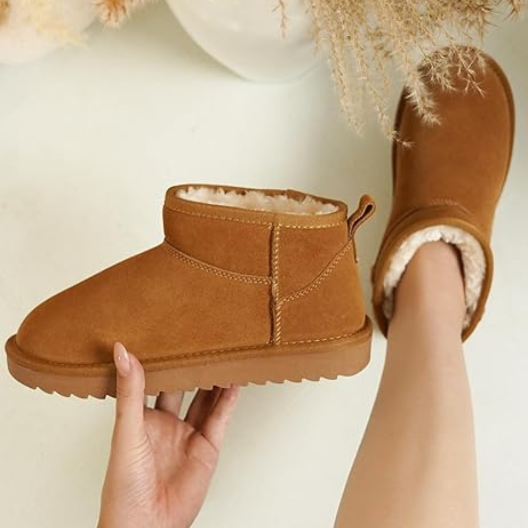 SUEDE ANKLE BOOTS – COZY, STYLISH & WATER-RESISTANT