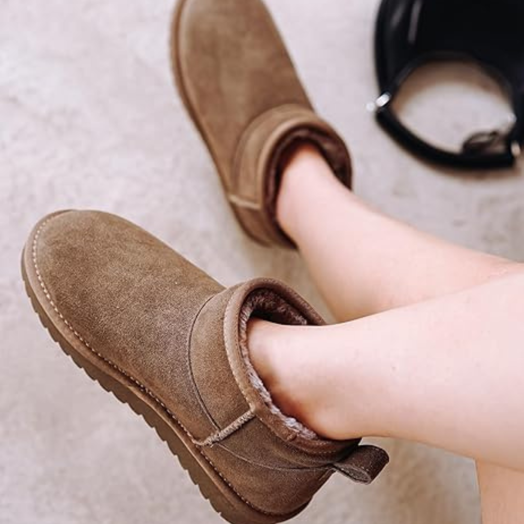 SUEDE ANKLE BOOTS – COZY, STYLISH & WATER-RESISTANT