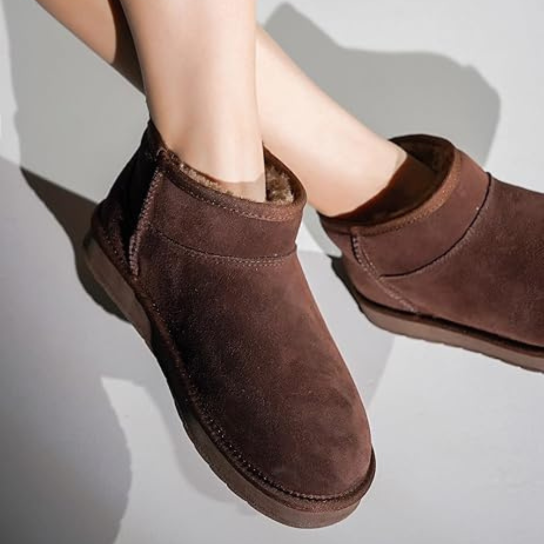 SUEDE ANKLE BOOTS – COZY, STYLISH & WATER-RESISTANT