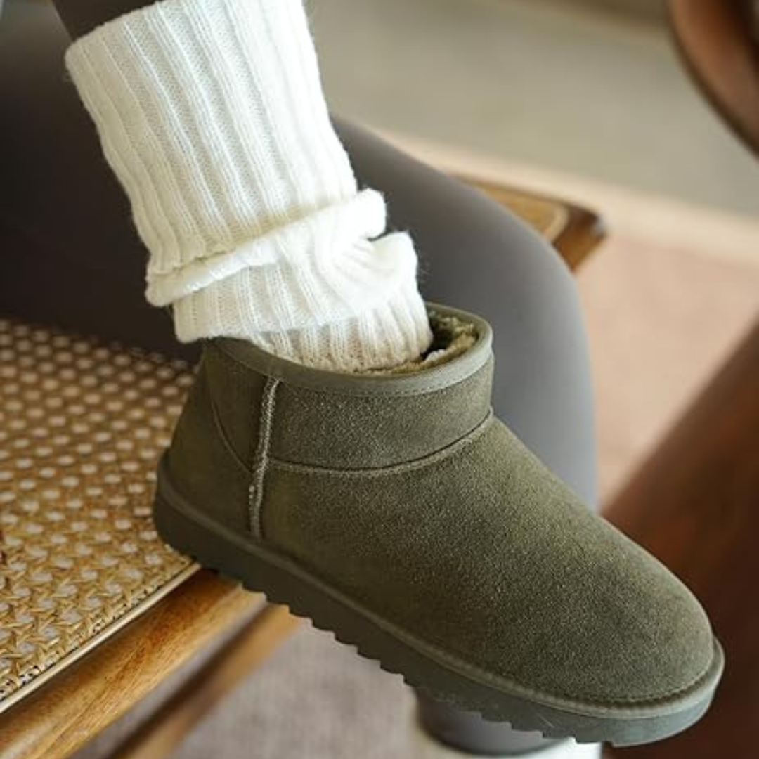SUEDE ANKLE BOOTS – COZY, STYLISH & WATER-RESISTANT