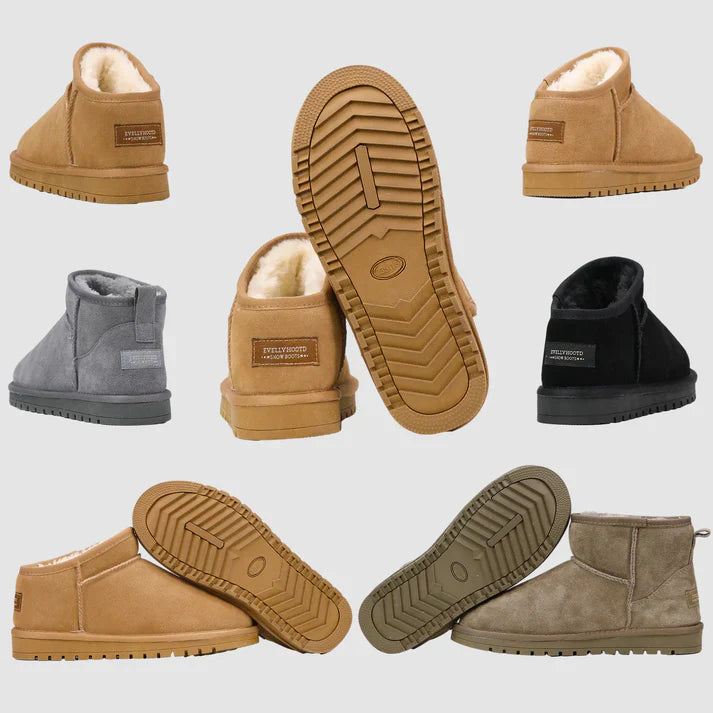 WINTER WARM FLAT PADDED ANKLE SNOW BOOTS – COZY, DURABLE & STYLISH