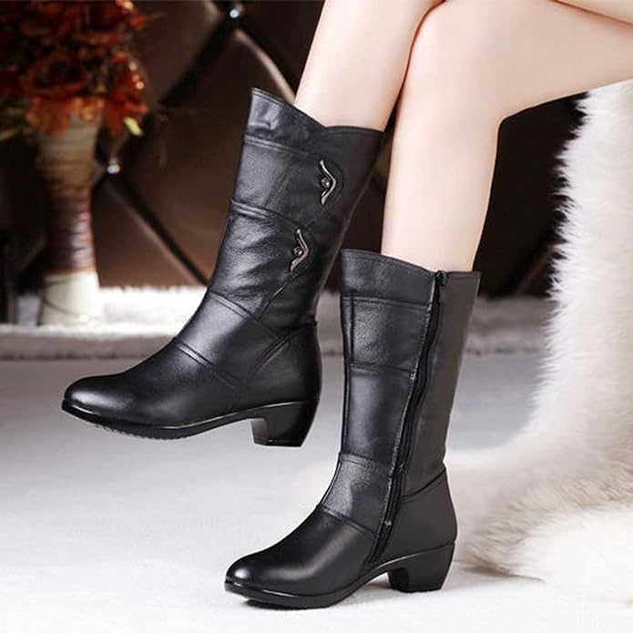 MAELIS™ MID-HEIGHT NON-SLIP LEATHER WINTER BOOTS