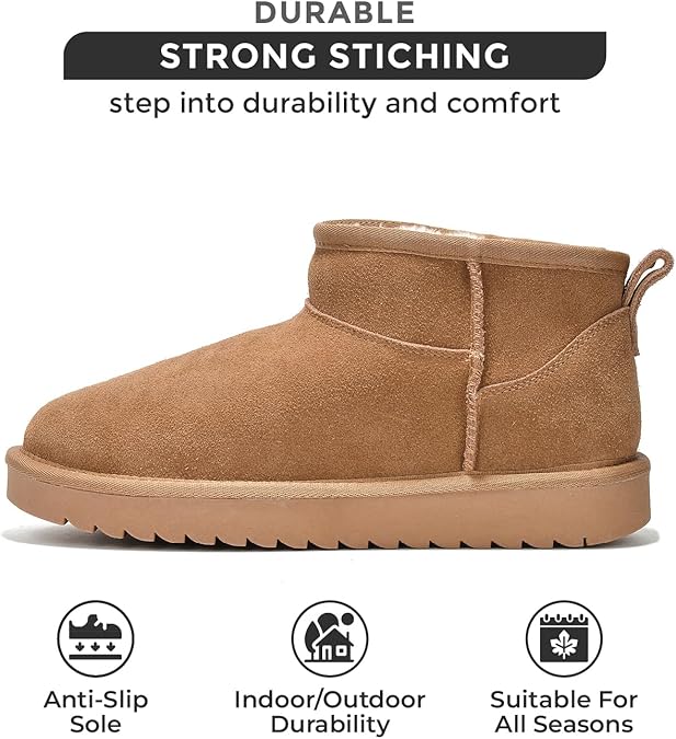 SUEDE ANKLE BOOTS – COZY, STYLISH & WATER-RESISTANT