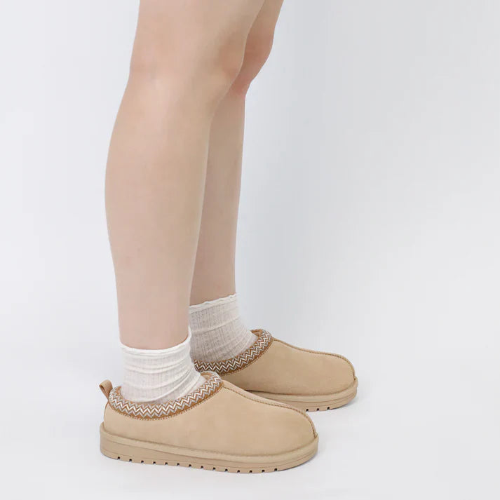 COZY SUEDE FLUFFY FUR ANKLE BOOTS