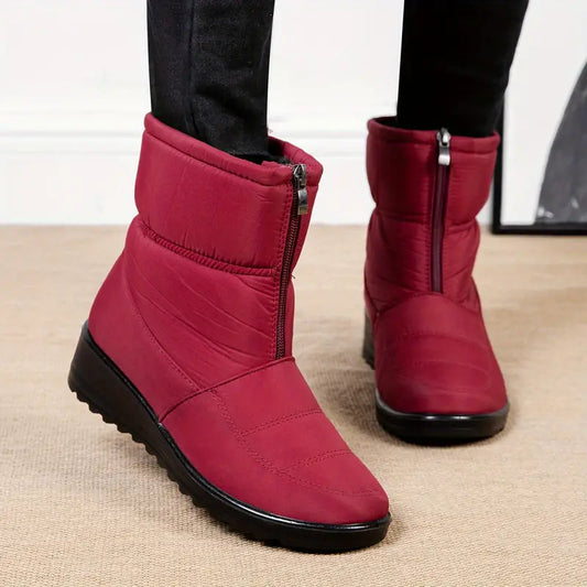 ALICIA™ WARM WATERPROOF ANKLE SNOW BOOTS