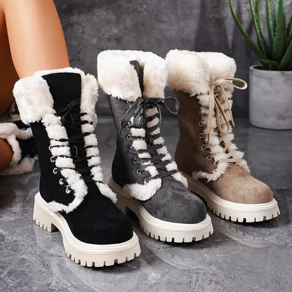 MAHONE™ LACE-UP MID-CALF WINTER BOOTS