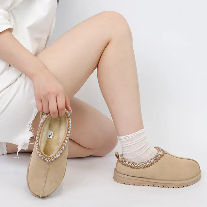 COZY SUEDE FLUFFY FUR ANKLE BOOTS
