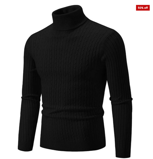 MONCTON™ COOPER RIBBED ONE-COLOUR TURTLENECK SWEATER