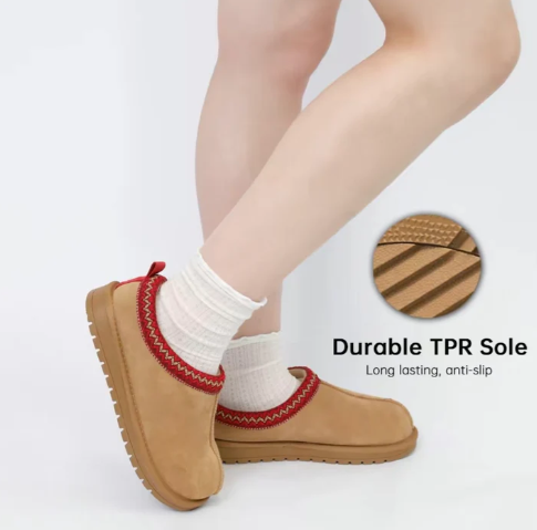 COZY SUEDE FLUFFY FUR ANKLE BOOTS