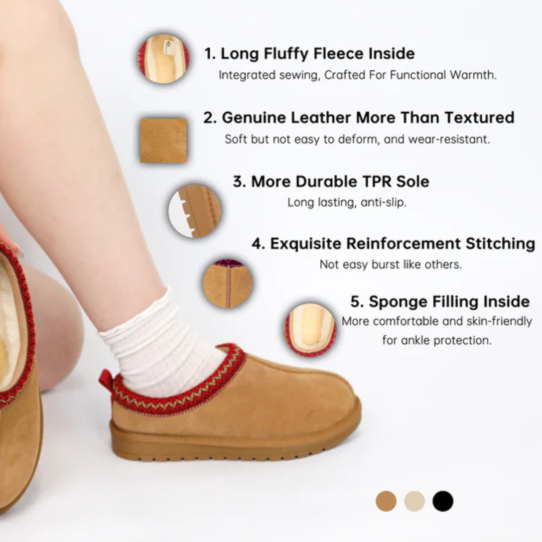 COZY SUEDE FLUFFY FUR ANKLE BOOTS