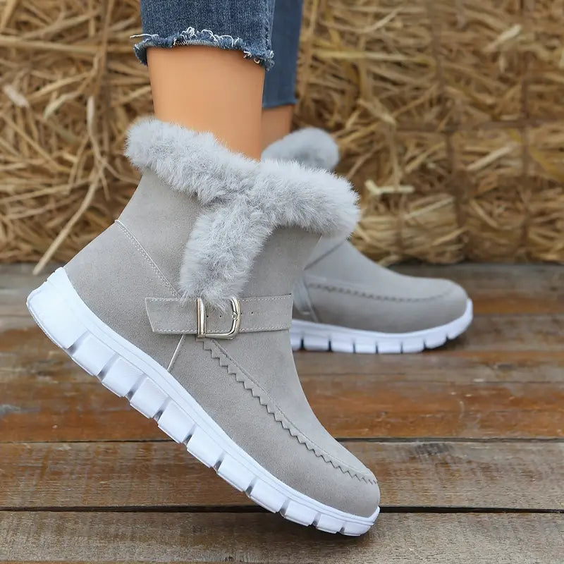 LAVAL™ WATERPROOF UNISEX COZY VELVET-LINED SNOW BOOTS