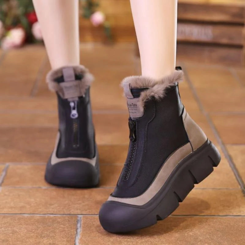 KELLY™ WOMEN'S WARM LEATHER SNOW BOOTS