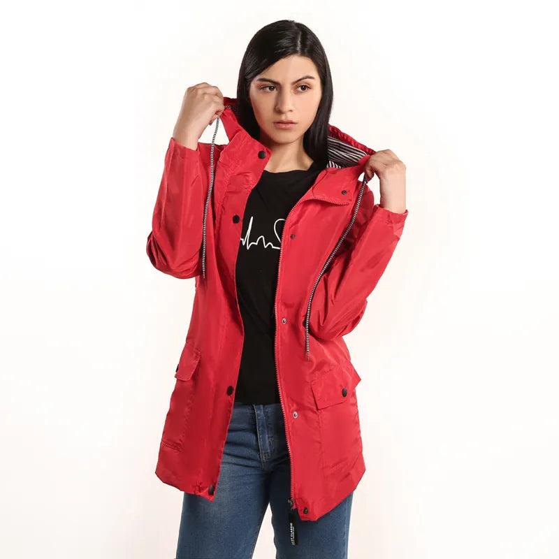 OLIVIA™ WOMEN'S OUTDOOR RAINCOAT JACKET