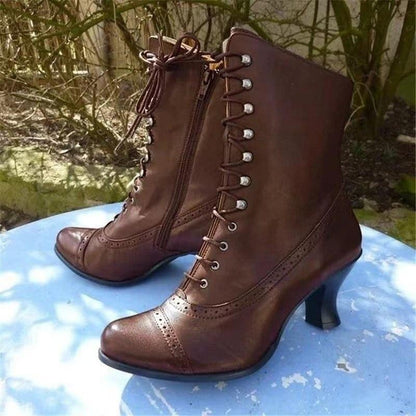 VICTORIAN STEAMPUNK LACE BOOTS