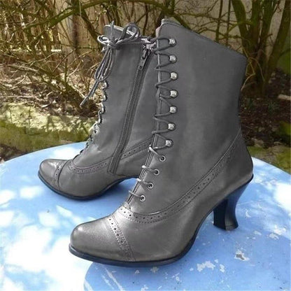 VICTORIAN STEAMPUNK LACE BOOTS