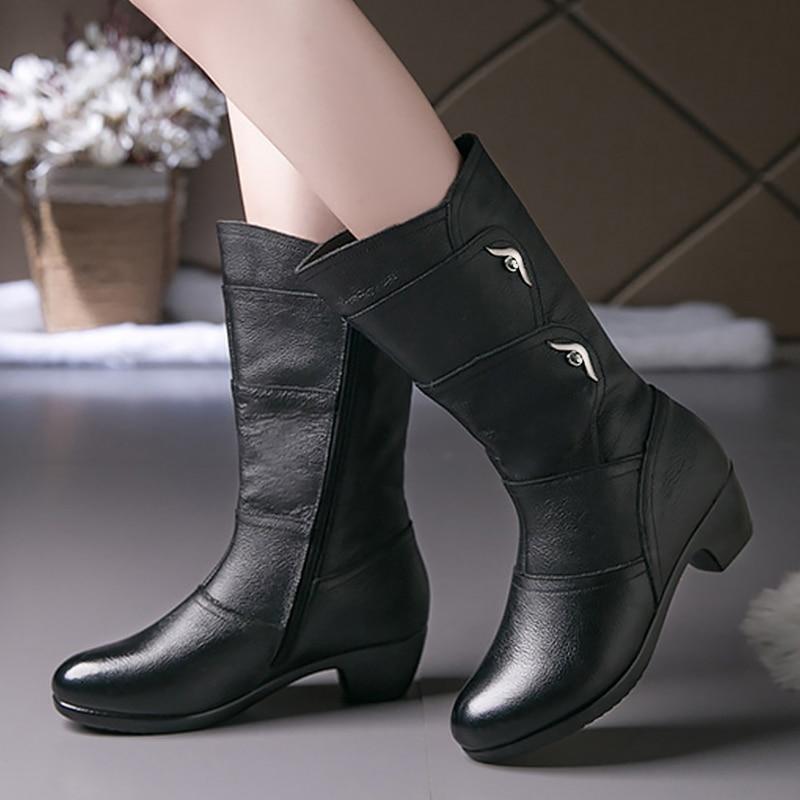 MAELIS™ MID-HEIGHT NON-SLIP LEATHER WINTER BOOTS