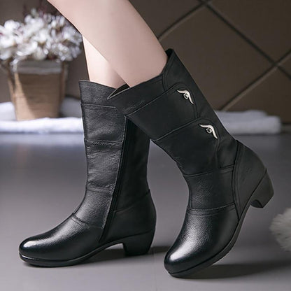 MAELIS™ MID-HEIGHT NON-SLIP LEATHER WINTER BOOTS